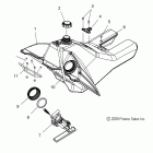 600 PRO-RIDE RUSH-S10BF6KSL/KSA/KEA Топливный бак