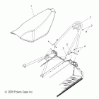 600 PRO-RIDE RUSH-S10BF6KSL/KSA/KEA Body, seat mounting