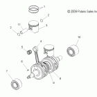 800 DRAGON SWITCHBACK/ES/INTL ALL OPTIONS-S10PS8 Коленвал и поршни