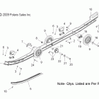 600 WIDETRAK IQ/INTL-S10PU6KSL/KEL Suspension, rails