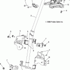 600 HO FUSION F/O - S06MP6FS Steering post, assembly