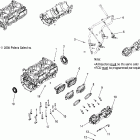 700 HO FUSION F/O - S06MP7HS Crankcase / throttle body mounting s06mp7hs / hsa ...