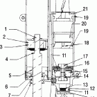 600 HO FUSION F/O - S06MP6FS Shock, rear track, internal components (walker eva...
