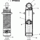 600 EDGE TOURING - S06NT6ES Shock, rear track (7042141)