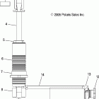 600 HO FUSION F/O - S06MP6FS Shock, front track, external components (walker ev...