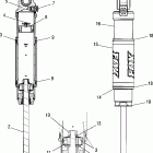 700 HO FUSION F/O - S06MP7HS Shock, rear track (fox / 7043177)