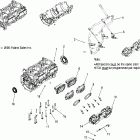700 CLASSIC - S06PD7HS Crankcase / throttle body mounting