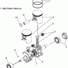 700/900 RMK - S06PK7HS Поршень и коленвал
