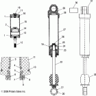 700 HO FUSION F/O - S06MP7HS Shock, rear track (m-10)(7043190)