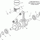 600/800 SWITCHBACK F/O - S05NS6ES Piston and crankshaft (800)