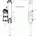 700/800 XC SP M-10 F/O - S05NE7CS Shock and reservoir (rear track)(edge)