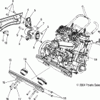 900 RMK ALL OPTIONS - S05PL8/PM8/PN8 Engine mounting rh and front