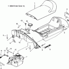 S05WB1AS 120 PRO X Seat and gas tank