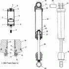 700/800 XC SP M-10 F/O - S05NE7CS Shock (rear track)(m-10 ace)