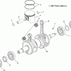 600/700/800 RMK F/O - S05NK6ES Piston and crankshaft (700 / 800)