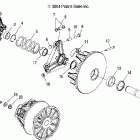 500/600 XC SP EDGE/M-10 - S05NE5CS Drive clutch (manual start models)