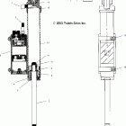 500/600 XC SP EDGE/M-10 - S04NP5CS Shock and reservoir (rear track)(edge)