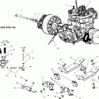 500/600 XC SP EDGE/M-10 - S04NP5CS Крепление двигателя