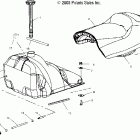 600/700/800 RMK F/O - S04NK6ES Seat and gas tank