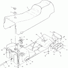 500 CLASSIC TOURING - S02ST4BS Seat and gas tank