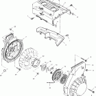 TRAIL RMK - S03SR5BS Корпус вентилятора и ручной стартер
