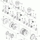 800 XCR - S03SB8AS Поршень и коленвал