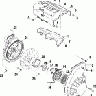 SUPERSPORT EDGE - S03NB5BS/A Корпус вентилятора и ручной стартер