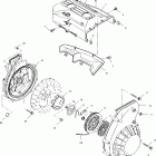 550 CLASSIC EDGE - S03ND5BS Корпус вентилятора и ручной стартер