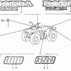 TRX300 Наклейки