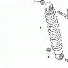 TRX300 Задний амортизатор