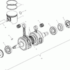 500 XC SP - S01NP5CSA Поршень и коленвал
