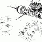 800 XC SP STOCK - S02NP8CSA Крепление двигателя