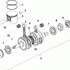 600 PRO X - S01NX6ES Поршень и коленвал