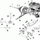800 RMK F/O 144см - S02NK8CS Крепление двигателя