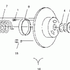 800 XCR - S01SB8AS Привод сцепления