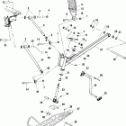 500 INDY - S01NB4BS Front suspension and ski