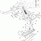 EURO WIDETRAK LX - E01SU4BU Front suspension and ski