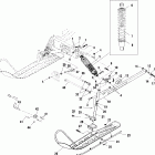 INDY 340 TOURING - S01LT3AS Front suspension and ski