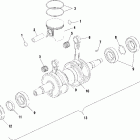 800 RMK 151 -  S01SM8BSA Поршень и коленвал