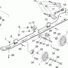 600 TRIUMPH - S00SB6AS Rail mounting (suspension)
