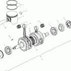 600 XC SP EDGE - S00NP6ES Поршень и коленвал