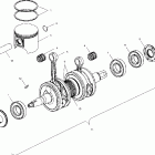 600 XC SP S00SP6ES Поршень и коленвал