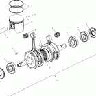 600 TOURING - S00ST6ES Поршень и коленвал