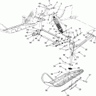 WIDETRAK LX - 099SU4BS Front suspension and ski