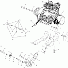 440 XCR - 099SX4CS Крепление двигателя