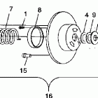 800 XCR - 099AB8AS Привод сцепления