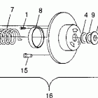700 XCR - 0985678A Привод сцепления