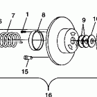 600 XC - 0981758 Привод сцепления