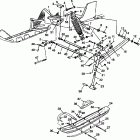 700 XCR - 0985678A Front suspension and ski 700 xcr 0985678(a) and eu...