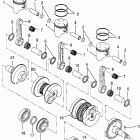 700 XCR - 0985678A Поршень и коленвал